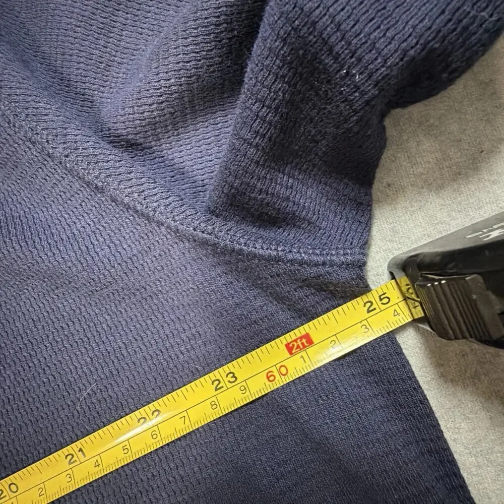 Polo Ralph Lauren Thermal Shirt Men’s XL Navy Waffle Knit Long Sleeve Sleepwear